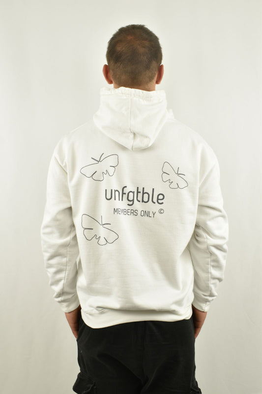 Oversized Hoodie Members Only in der Rückansicht - nachhaltige Streetwear von unfgtble