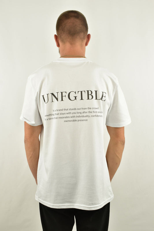 Oversized T-Shirt Saying in der Rückansicht - nachhaltige Streetwear von unfgtble